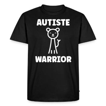 sensibilisation a l'autisme autiste - T-shirt Premium bio Homme - noir - Devant - Nico (187cm)