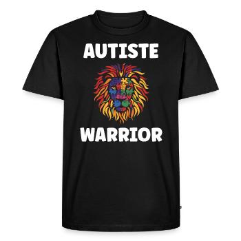 sensibilisation a l'autisme autiste - T-shirt Premium bio Homme - noir - Devant - Nico (187cm)