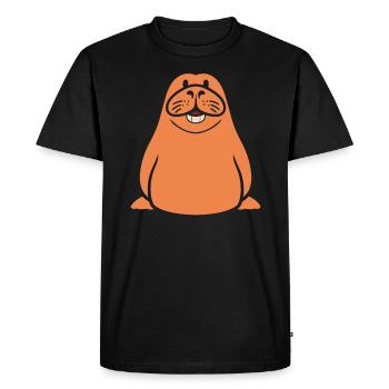Walrus - Men's Premium Organic T-Shirt - black - Front - Nico (187cm)