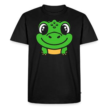 Crocodile - T-shirt Premium bio Homme - noir - Devant - Nico (187cm)