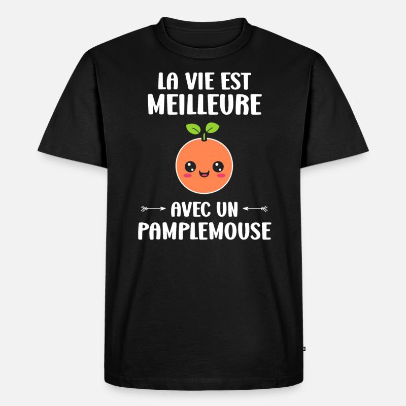 Humour Pamplemousse - T-shirt Premium bio Homme - noir