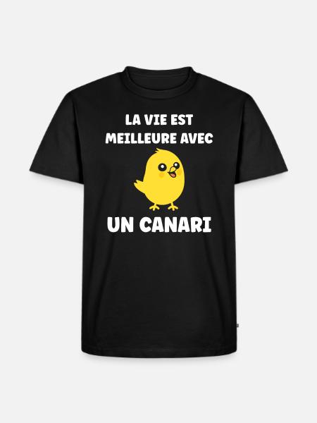 Humour Canari - T-shirt Premium bio Homme - noir