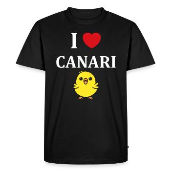 Humour Canari - T-shirt Premium bio Homme - noir - Devant - Nico (187cm)