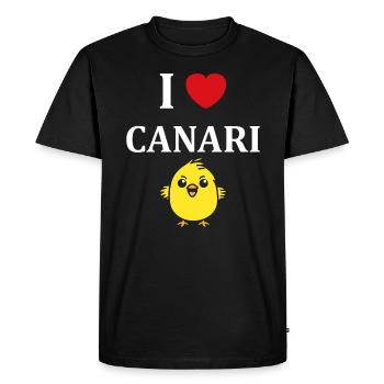 Humour Canari - T-shirt Premium bio Homme - noir - Devant - Nico (187cm)