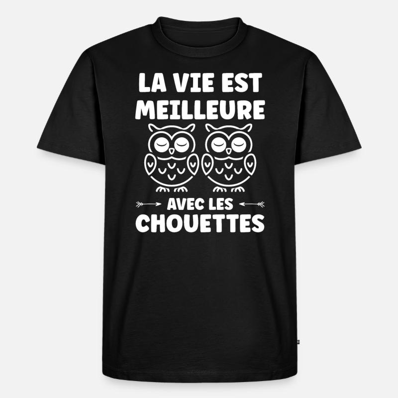 Netter Humor - Männer Premium Bio T-Shirt - Schwarz