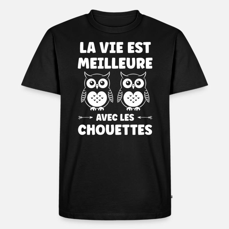Netter Humor - Männer Premium Bio T-Shirt - Schwarz