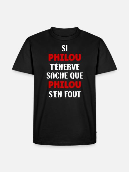 Philou - T-shirt Premium bio Homme - noir