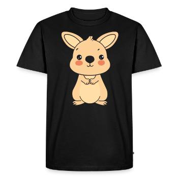 Wallaby - Men's Premium Organic T-Shirt - black - Front - Nico (187cm)
