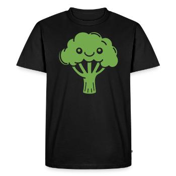 brocoli - T-shirt Premium bio Homme - noir - Devant - Nico (187cm)