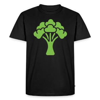 brocoli - T-shirt Premium bio Homme - noir - Devant - Nico (187cm)