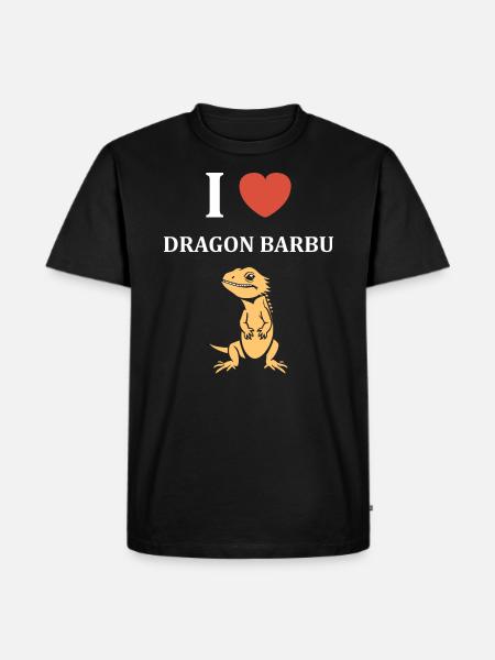 Dragon barbu - T-shirt Premium bio Homme - noir