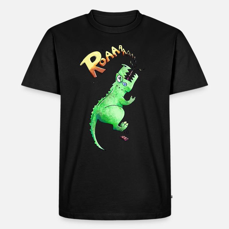 T-rex - Men's Premium Organic T-Shirt - black