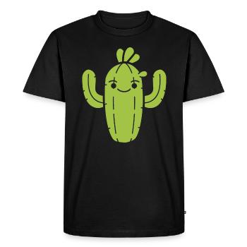 Cactus - T-shirt Premium bio Homme - noir - Devant - Nico (187cm)