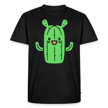 Cactus - T-shirt Premium bio Homme - noir - Devant - Nico (187cm)
