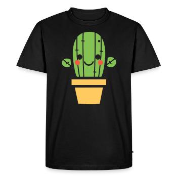 Cactus - T-shirt Premium bio Homme - noir - Devant - Nico (187cm)