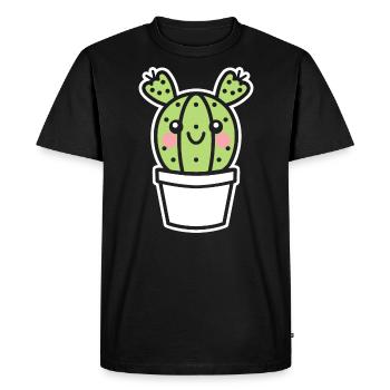 Cactus - T-shirt Premium bio Homme - noir - Devant - Nico (187cm)