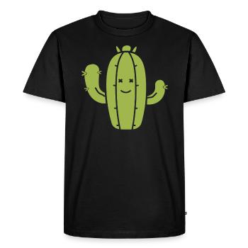 Cactus - T-shirt Premium bio Homme - noir - Devant - Nico (187cm)