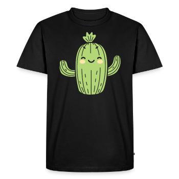 Cactus - T-shirt Premium bio Homme - noir - Devant - Nico (187cm)