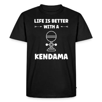 kendama - T-shirt Premium bio Homme - noir - Devant - Nico (187cm)