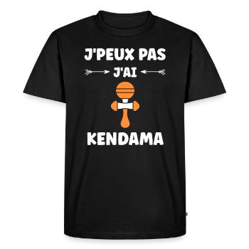 kendama - T-shirt Premium bio Homme - noir - Devant - Nico (187cm)