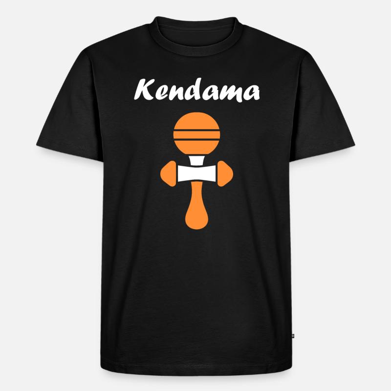 Kendama - Männer Premium Bio T-Shirt - Schwarz