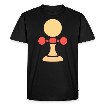 kendama - T-shirt Premium bio Homme - noir - Devant - Nico (187cm)