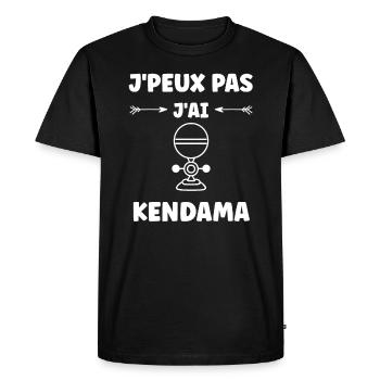 kendama - T-shirt Premium bio Homme - noir - Devant - Nico (187cm)