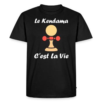 kendama - T-shirt Premium bio Homme - noir - Devant - Nico (187cm)