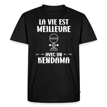 kendama - T-shirt Premium bio Homme - noir - Devant - Nico (187cm)