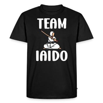 iaido - Men's Premium Organic T-Shirt - black - Front - Nico (187cm)