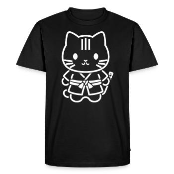 KENDO - T-shirt Premium bio Homme - noir - Devant - Nico (187cm)