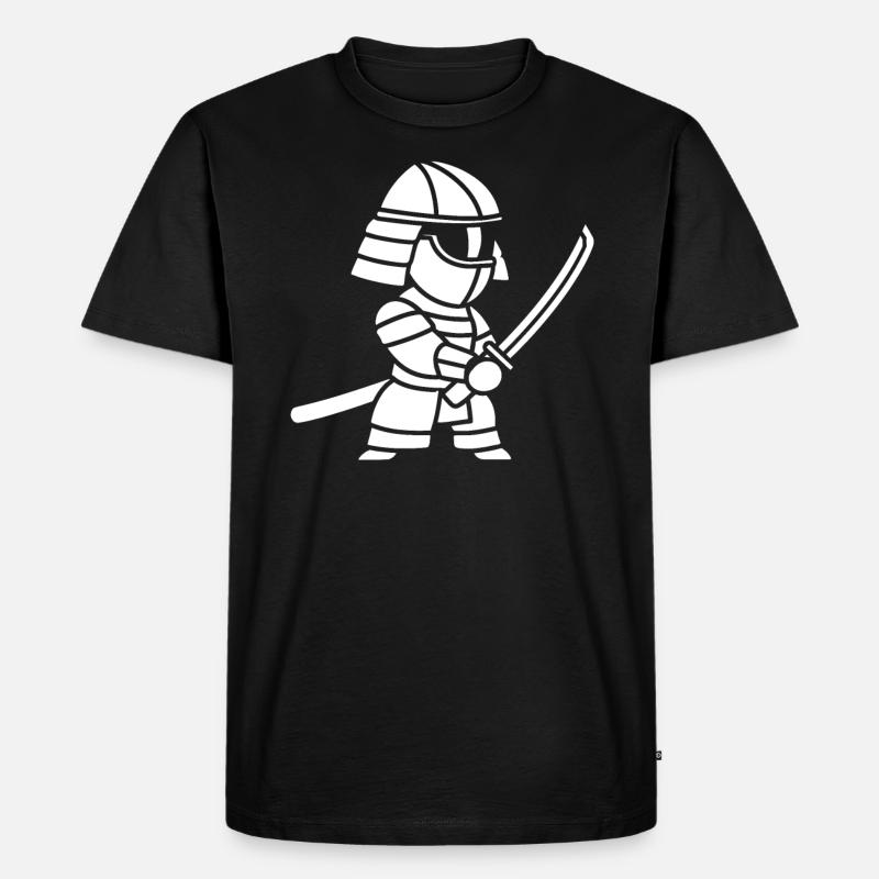 KENDO - Männer Premium Bio T-Shirt - Schwarz