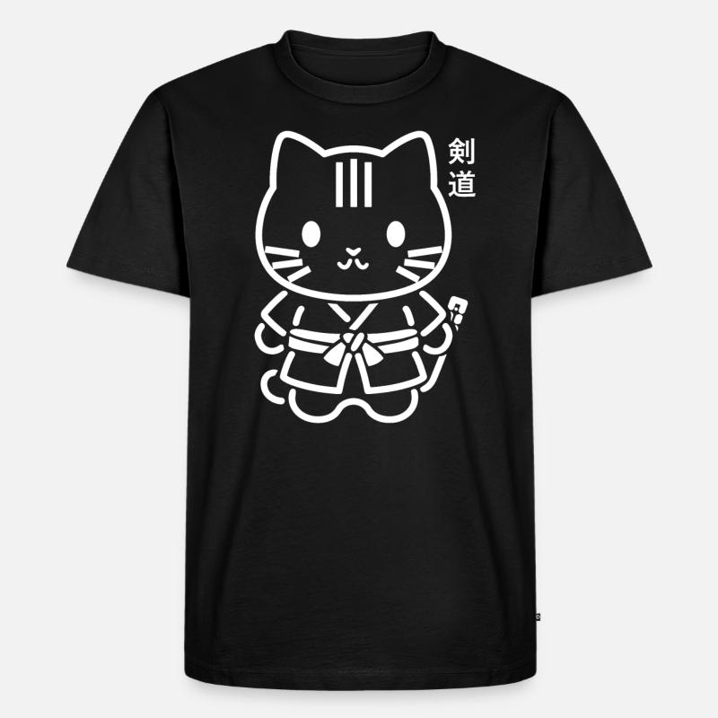 KENDO - Männer Premium Bio T-Shirt - Schwarz