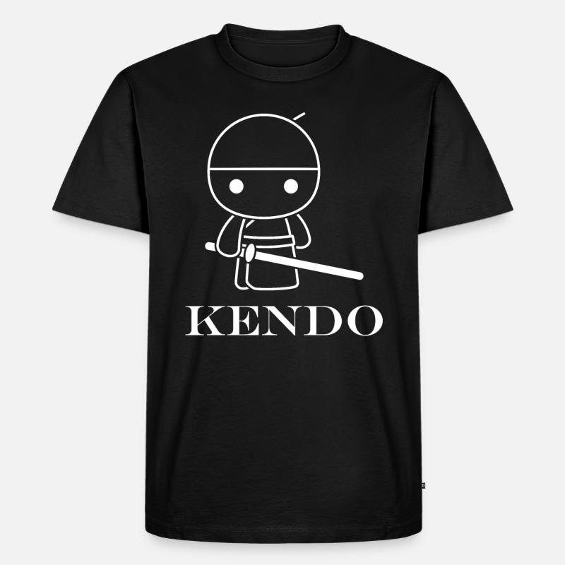 KENDO - Männer Premium Bio T-Shirt - Schwarz