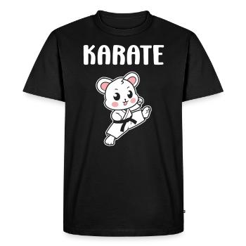 karate - T-shirt Premium bio Homme - noir - Devant - Nico (187cm)