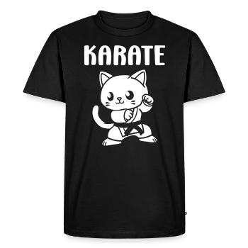 karate - Men's Premium Organic T-Shirt - black - Front - Nico (187cm)