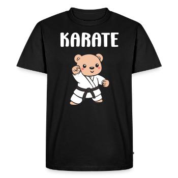 karate - Men's Premium Organic T-Shirt - black - Front - Nico (187cm)