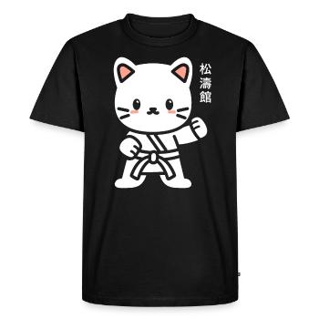karate - Men's Premium Organic T-Shirt - black - Front - Nico (187cm)