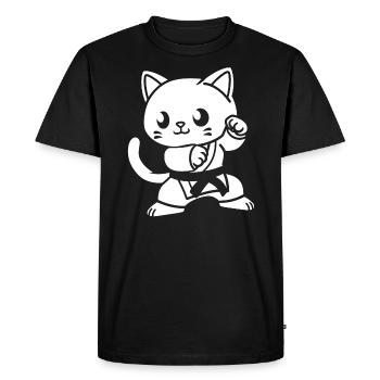 karate - Men's Premium Organic T-Shirt - black - Front - Nico (187cm)