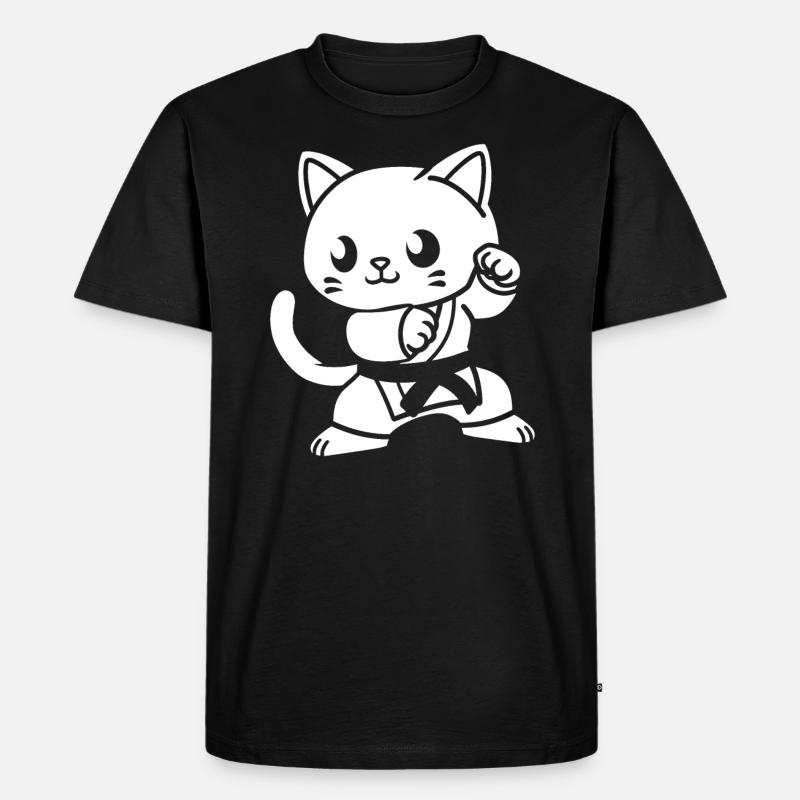 Karate - Männer Premium Bio T-Shirt - Schwarz