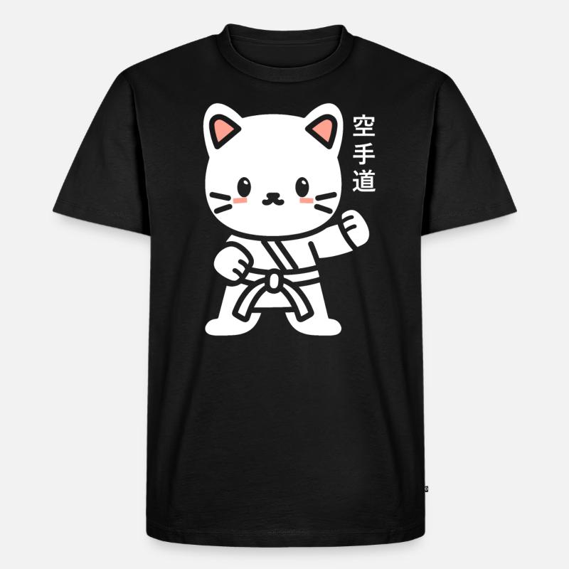 Karate - Männer Premium Bio T-Shirt - Schwarz