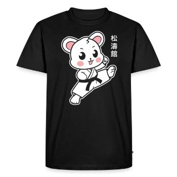 karate - Men's Premium Organic T-Shirt - black - Front - Nico (187cm)