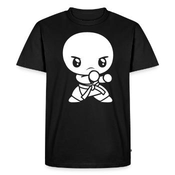 karate - Men's Premium Organic T-Shirt - black - Front - Nico (187cm)