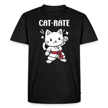karate - Men's Premium Organic T-Shirt - black - Front - Nico (187cm)