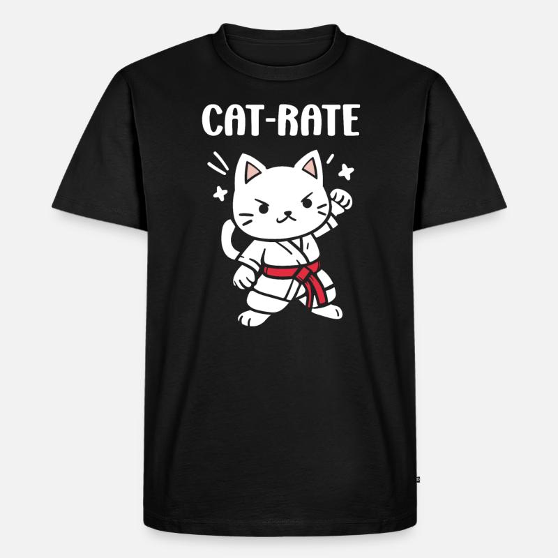 Karate - Männer Premium Bio T-Shirt - Schwarz