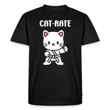 karate - Men's Premium Organic T-Shirt - black - Front - Nico (187cm)