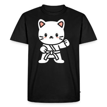 karate - Men's Premium Organic T-Shirt - black - Front - Nico (187cm)