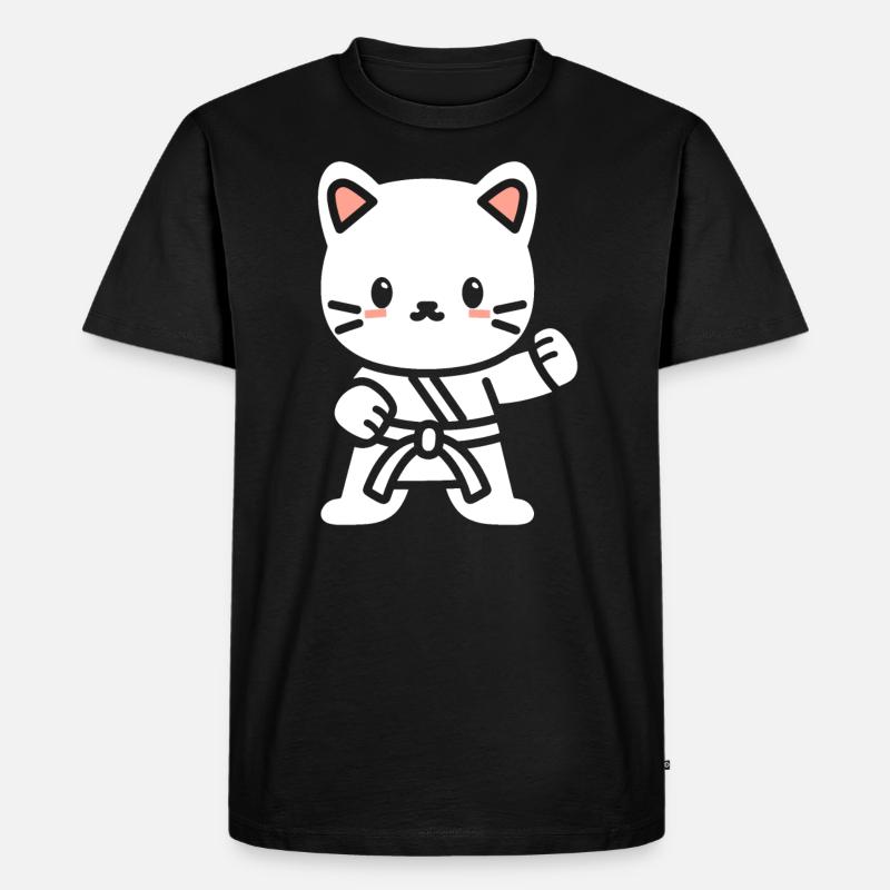 Karate - Männer Premium Bio T-Shirt - Schwarz