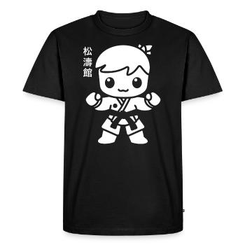 karate - Men's Premium Organic T-Shirt - black - Front - Nico (187cm)