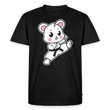 karate - Men's Premium Organic T-Shirt - black - Front - Nico (187cm)